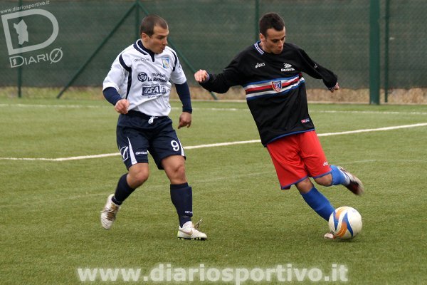 Federico Corso e Daniele Alberti in un'azione sulla fascia Federico Corso e Daniele Alberti in un'azione sulla fascia